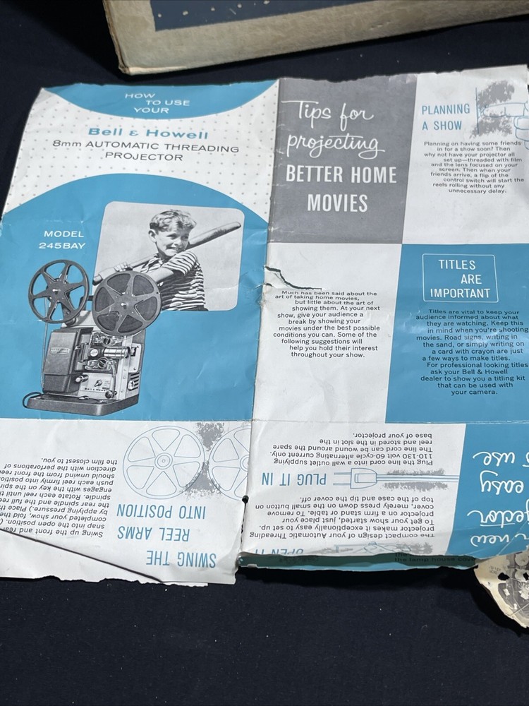 Bell & Howell Model 245PA Auto Load 8mm Projector