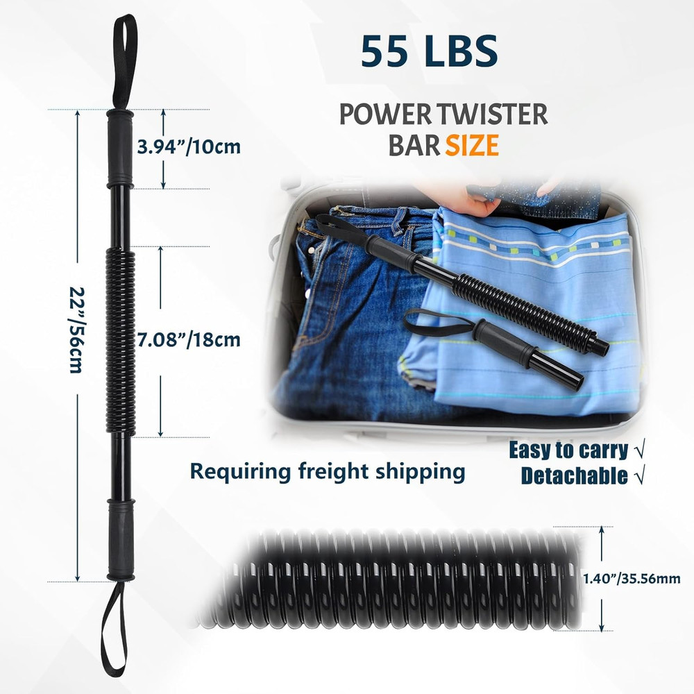 Travel-Friendly Spring Power Twister – Lightweight & Foldable Arm Exerciser for