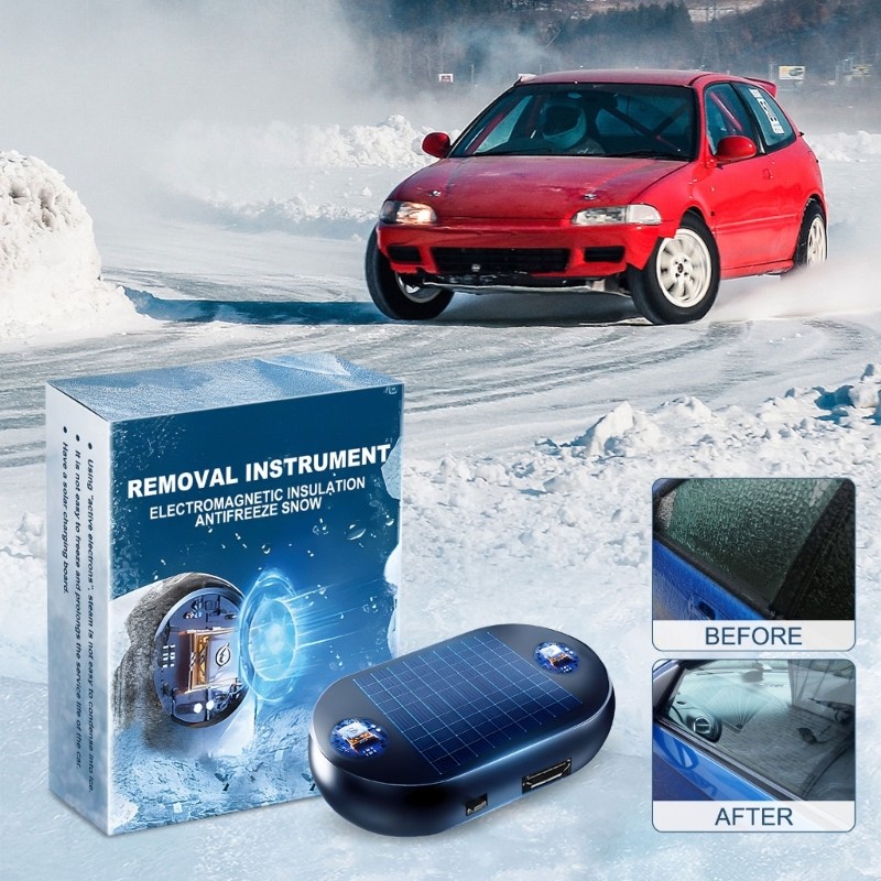 Electromagnetic Windshield Deicer Prevents Freezing Automatic Defogging Metal