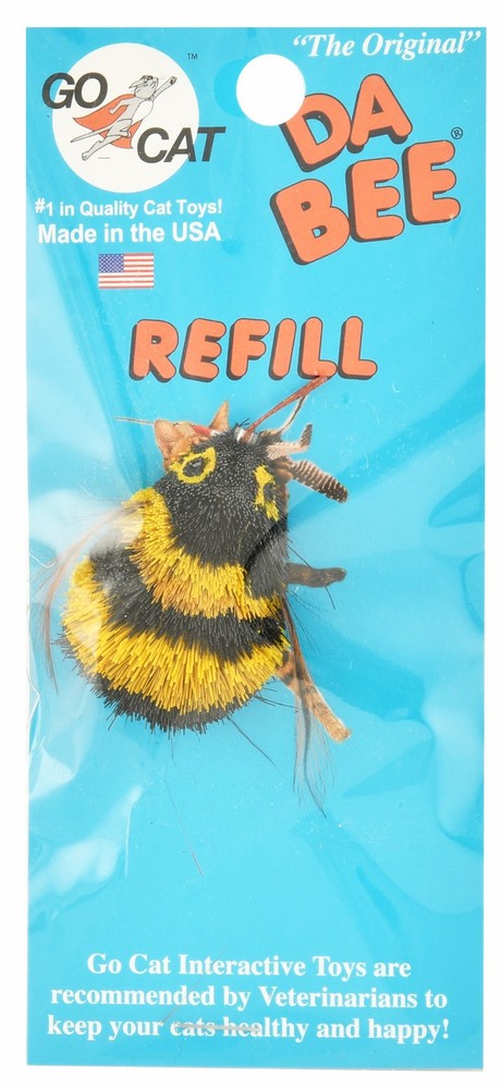 Da Bee Refill - Bee Toy with Feathers for Cat Teaser Wand