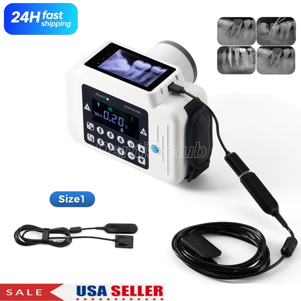 Dental X Portable Ray Digital Machine LCD System no Shield Sensor Size 1