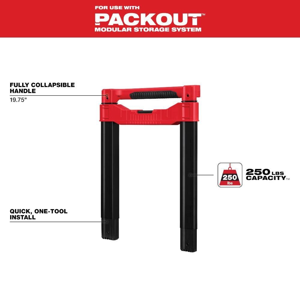 Milwaukee Low-Profile Handle for PACKOUT Rolling Tool Box