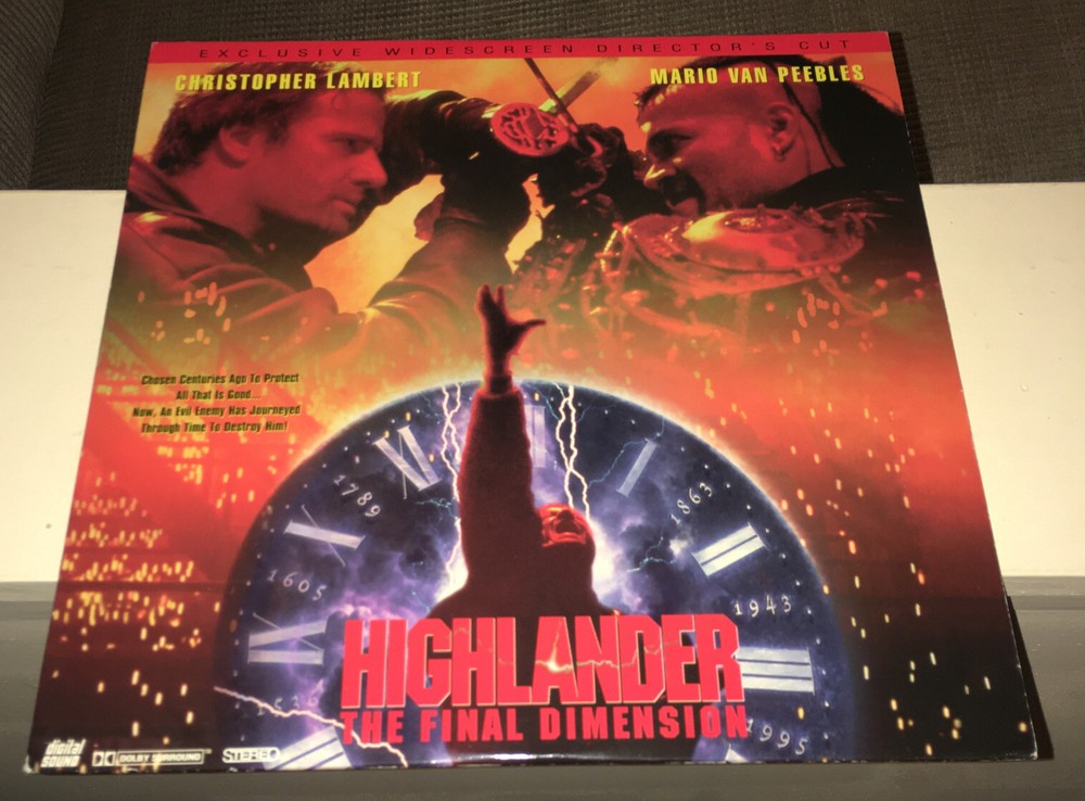 Highlander The Final Dimension (Laserdisc) Widescreen Director's Cut LAMBERT!
