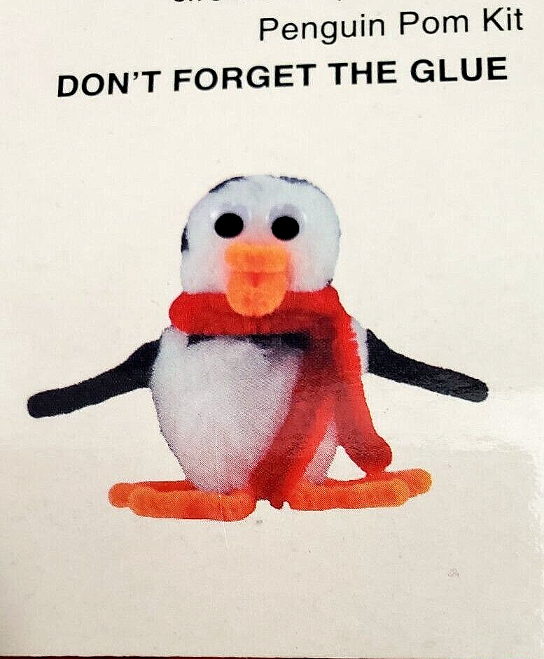 Make It Christmas PENGUIN POM KIT - Makes 6