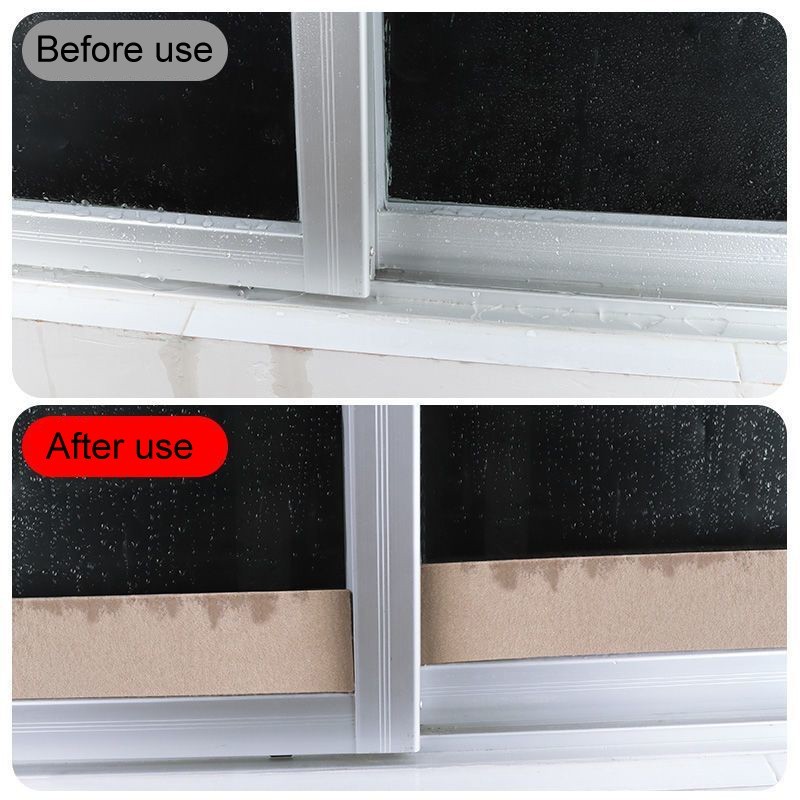 Anticondensation Water Absorption Solution for Glass Surfaces Brown Felt