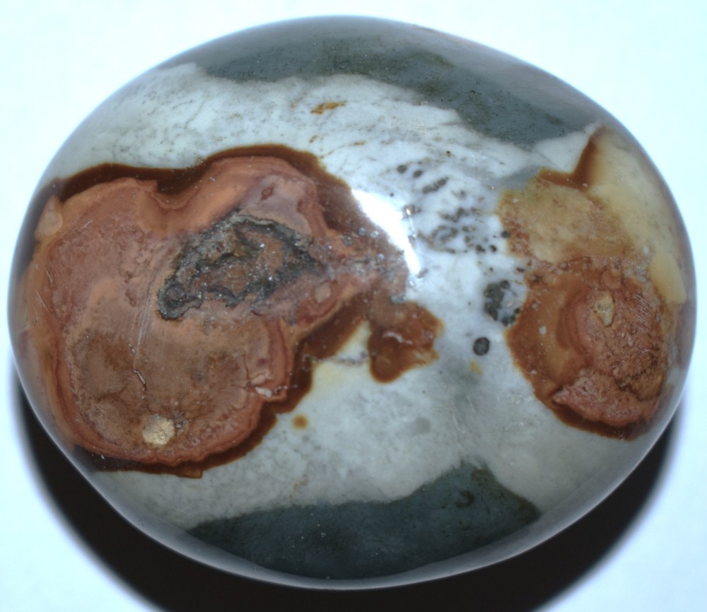 Pretty Polychrome Jasper Palm Stone 2.04"/97 Grams
