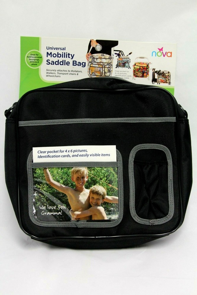 Nova Universal Mobility Saddle Bags for Rollators, Walkers, and Wheelchairs