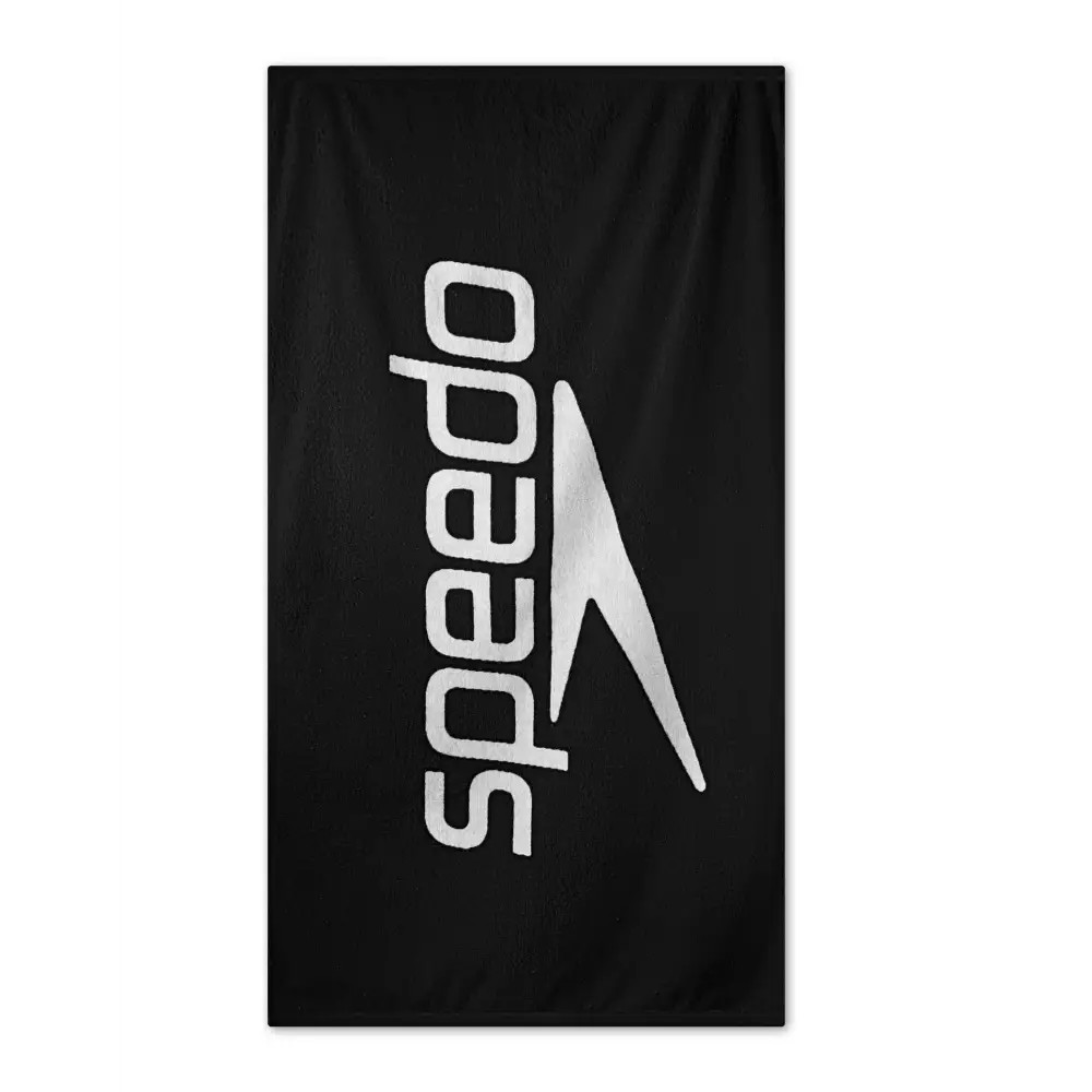 Speedo Logo Towel - Black/White