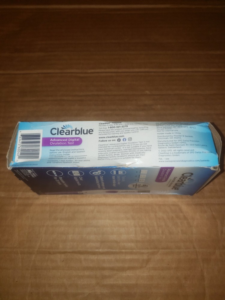 Clearblue Advanced Digital Ovulation Test 20 Count Exp 09/30/25