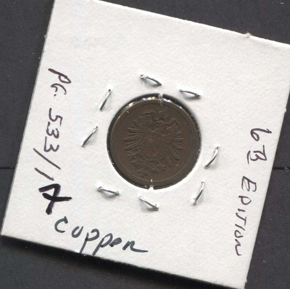 1875-Germany-VF/ 1 Pfennig