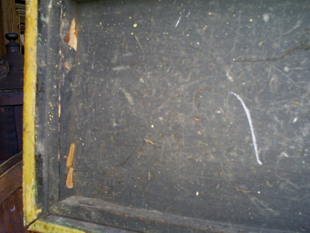 Antique Painted Chest Trunk Tool Box Primitive AAFA