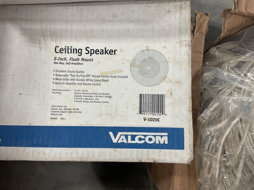  Valcom V-2001A Page Control Unit - 1 Zone 1 Way Enhanced features with speakers