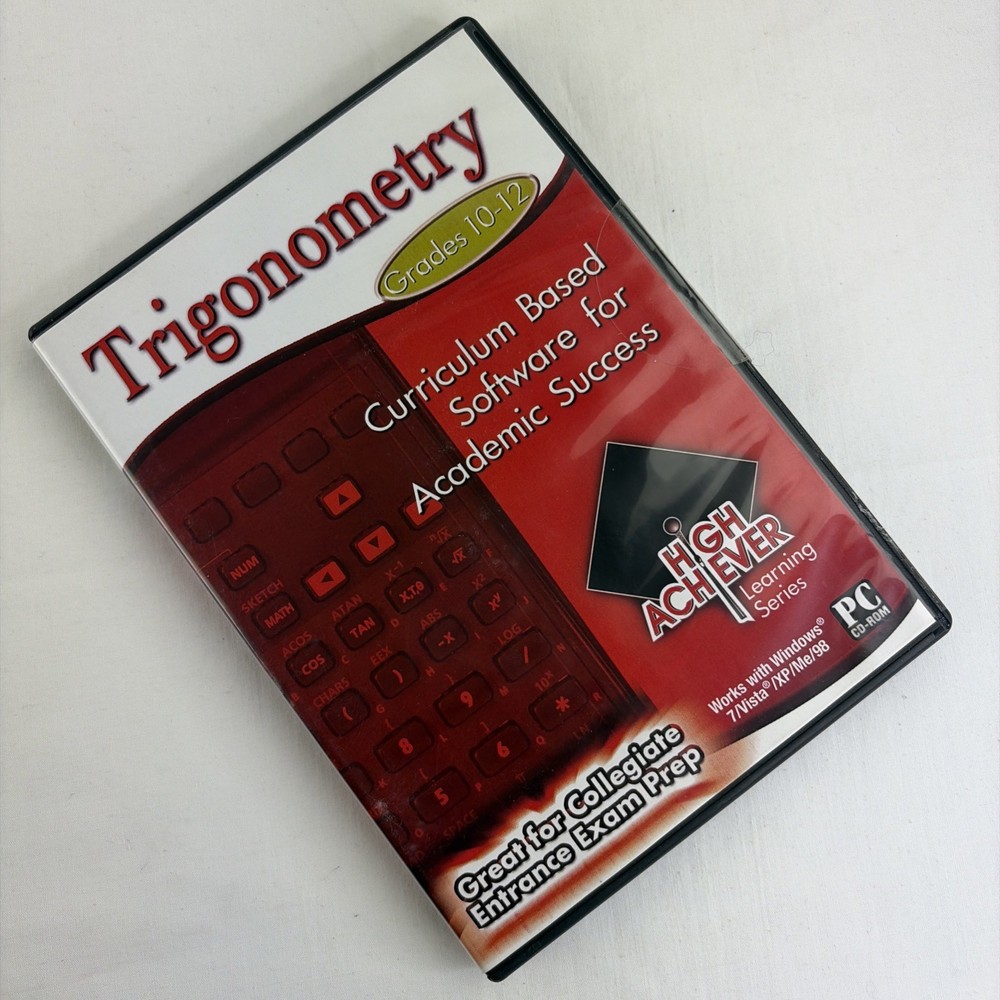 Trigonometry High Achiever Learning Series Grades 9-12 PC CD-Rom