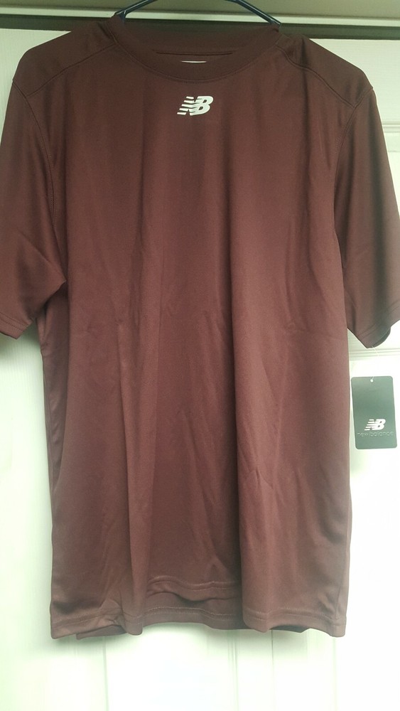 NEW BALANCE  SS  MAROON  TEAM TOP       SMALL