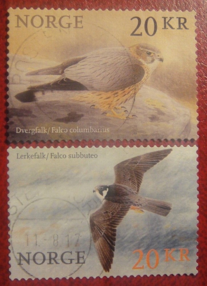 Norway 2017. Falcons. Used.