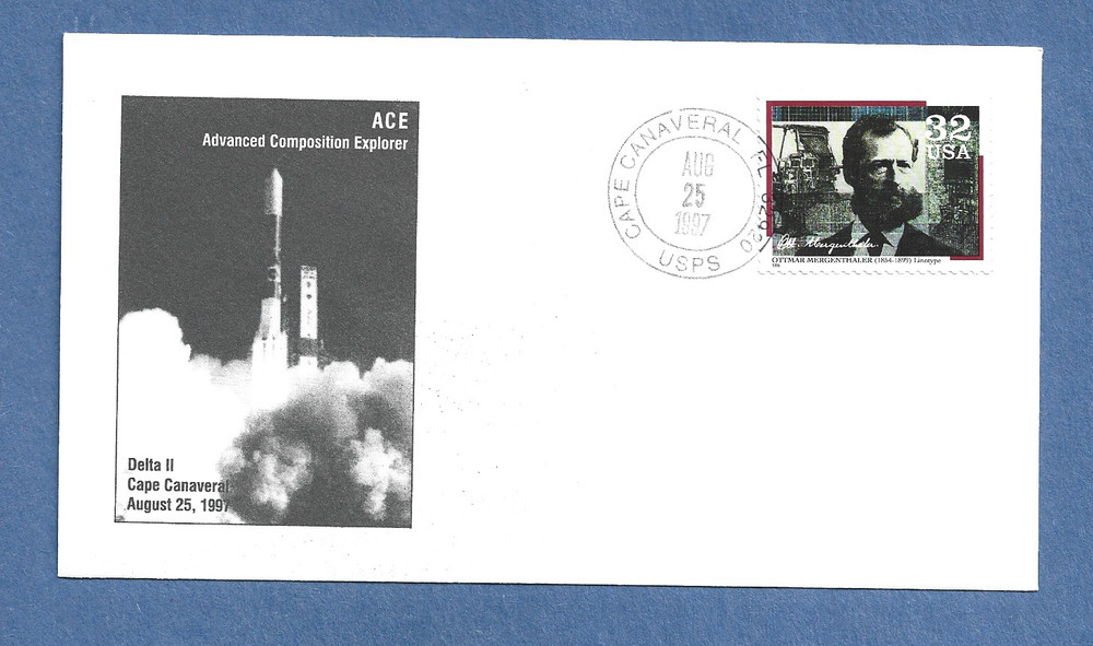 ACE ROCKET LAUNCH AUG 25,1997 CAPE  SPACE COVER NASA