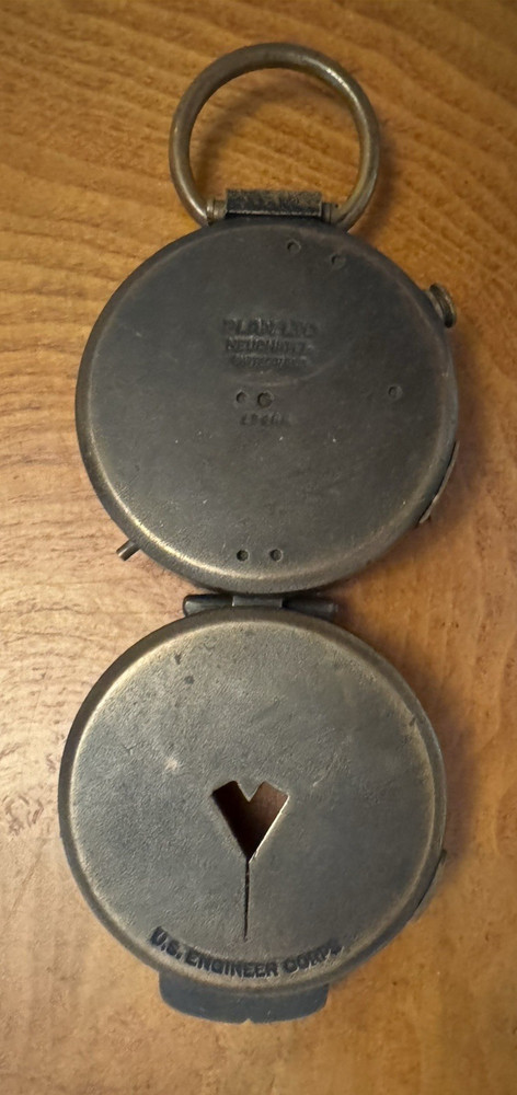WWI ~ U.S. Engineer Corps ~ Compass ~ Plan Ltd. Neuchatel Switzerland