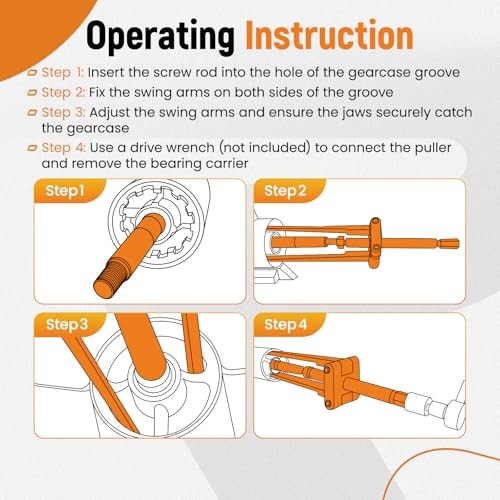 maXpeedingrods Lower Bearing Carrier Puller with Adjustable Arms Fit for