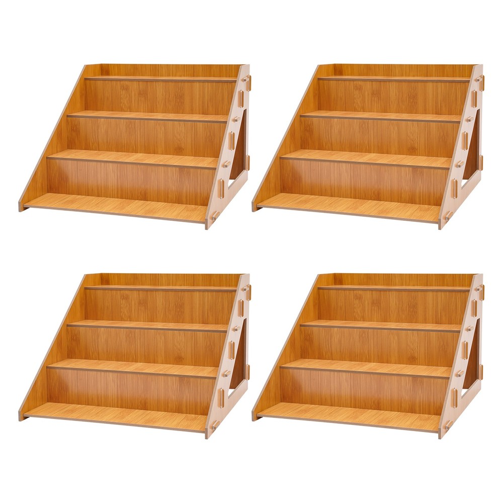 4 Pcs Retail Display Rack, 4 Tier Display Rack, Tabletop Display Stand