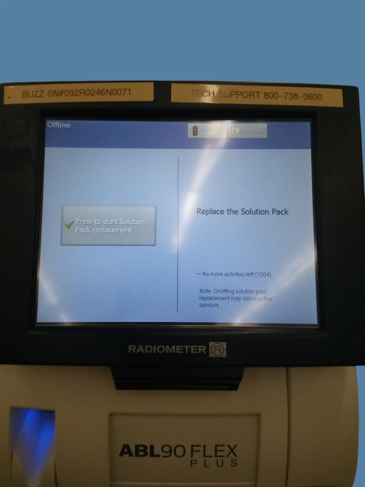 Radiometer ABL90 FLEX PLUS Blood Gas Analyzer