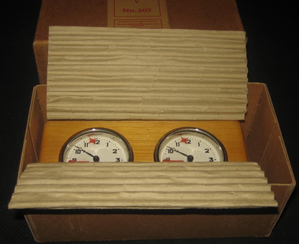 Pristine 1950s Alpha German Chess Clock Timer Model # 507 with Original Box