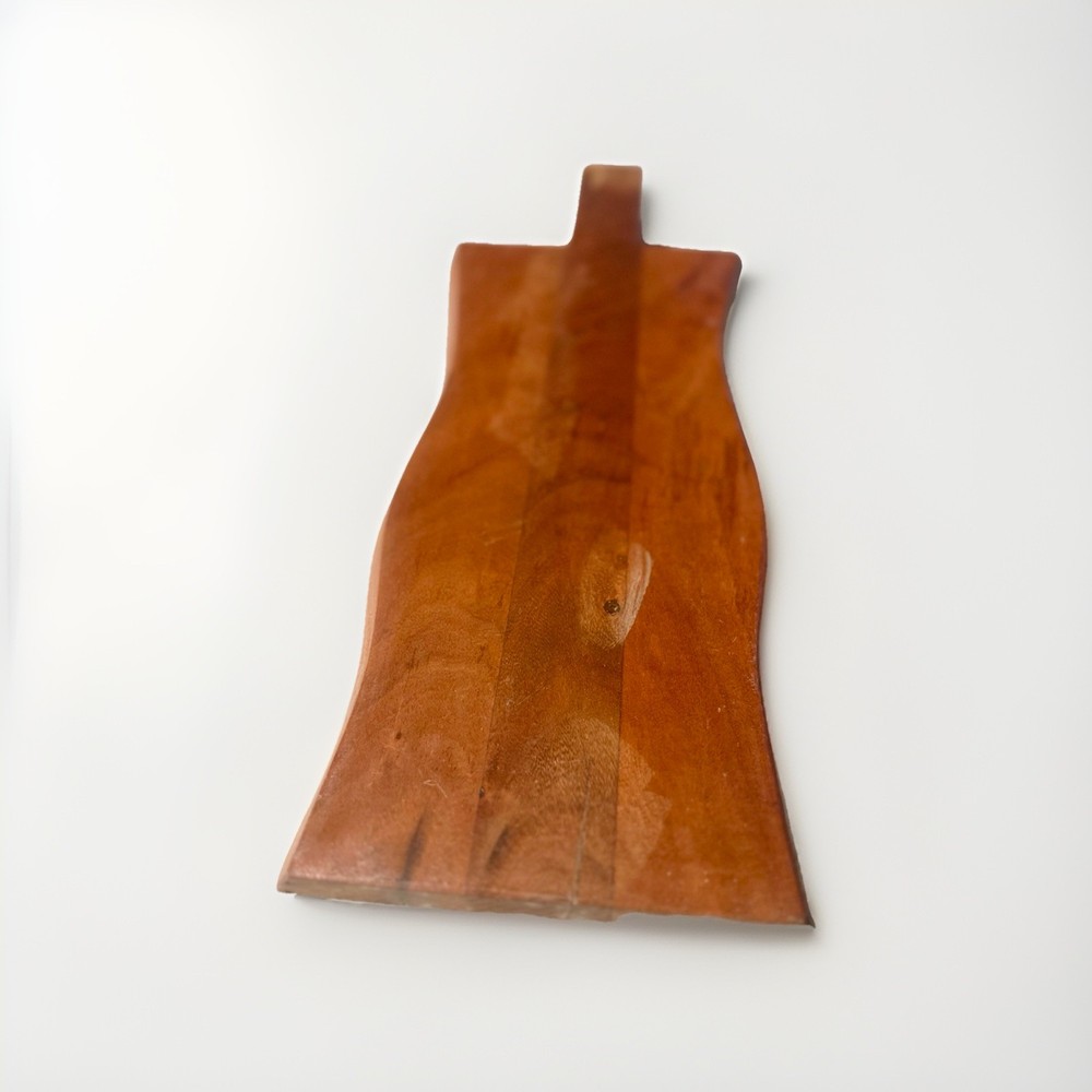 Handcrafted Solid Wood Hourglass Serving Board with Handle – Made in India