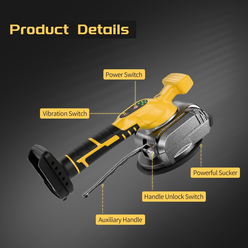 Tile Vibration Machine Tool Tile Vibration Leveling Machine for De-Walt 20V Max