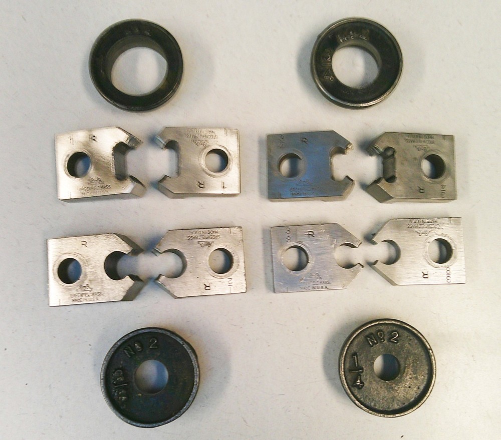 Greenfield Pipe Thread Die Set In Wood Case