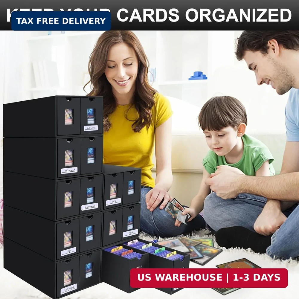 14000+ Card Storage Box, 2700+ Toploader Card Storage Box for Commander Display