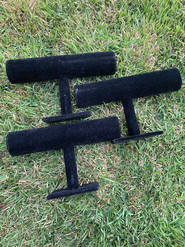 Black Felt Bracelet Display 3 Piece Set