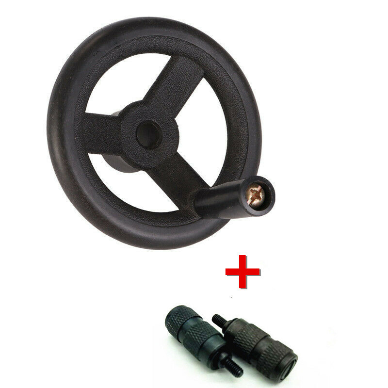 Milling Machine Feed Plastic Hand Wheel & 2x Reverse Knob Mill Tool