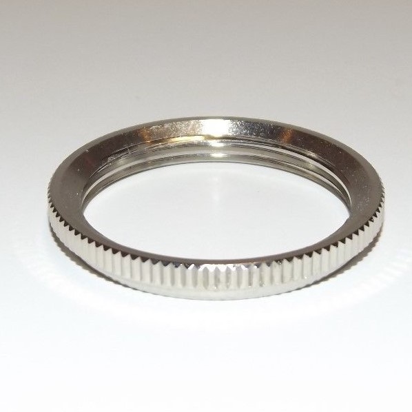 NICKEL PLATED SOLID BRASS UNO RING FOR UNO THREADED SOCKETS LAMP PART 40295NJB