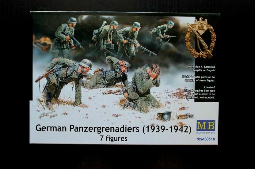 Master Box 3518 German Panzergrenadiers, 7 fig. 1/35 scale
