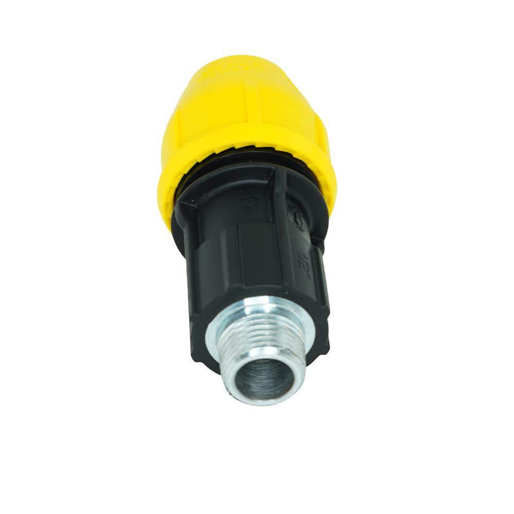 1/2 in. Polyproylene Underground Yellow Poly Gas Pipe Conversion Fitting