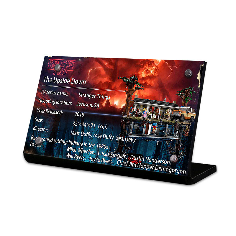 Display King - Display plaque for Lego Stranger Thing 75810