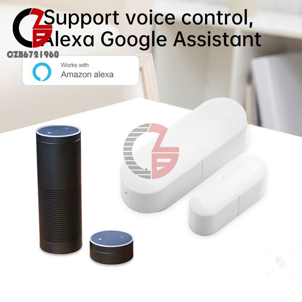 TUYA Wireless WIFI ZigBee Home Security Door Sensor App Control Notification 3V