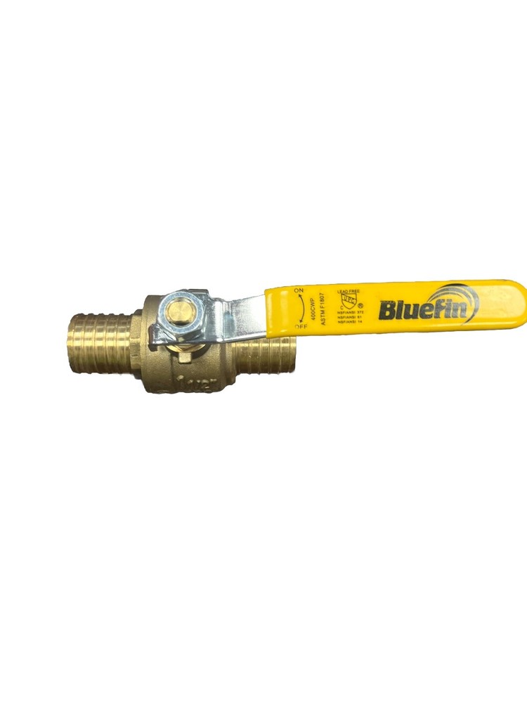 Bluefin 1-1/2” ball valve brass