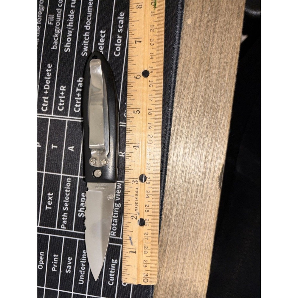 "Goodyear" 6" pocket knife with silver metal case