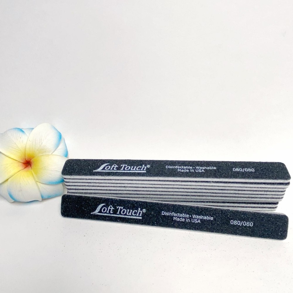 Soft Touch Square Nail File 80/80 (25 Pcs)