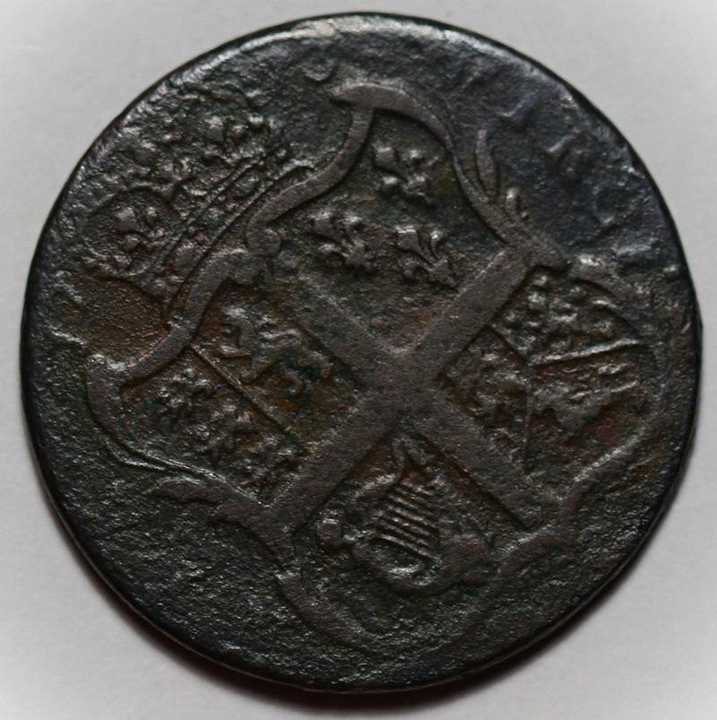 1773 Virginia Halfpenny - Colonial Copper Coin