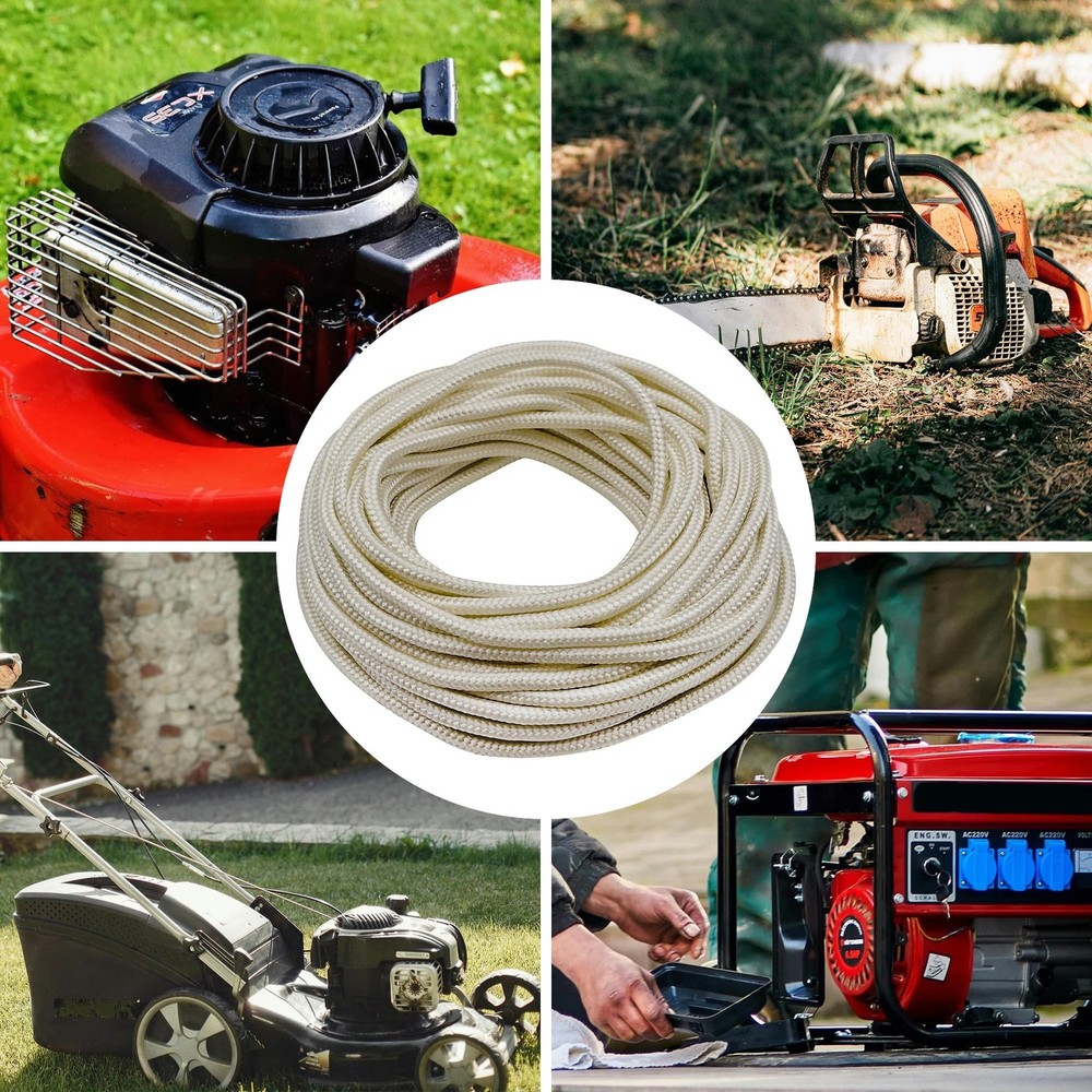 4mm Pull Cord Starter Rope 12M Recoil String for Chainsaw Trimmer Edger Weed ...