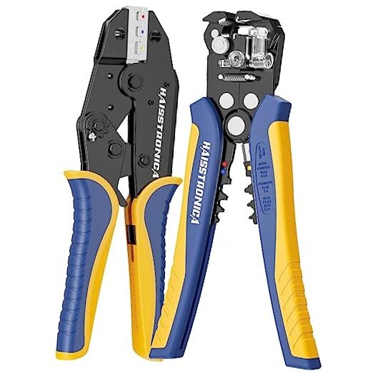 Wire Stripper and Crimping Tool,AWG 24-10 Automatic Stripper Tool with HS-8327