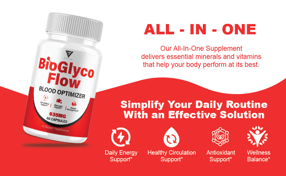 (2 Pack) BioGlyco Flow Blood Optimizer, BioGlyco Flow Supplement (120 Capsules)