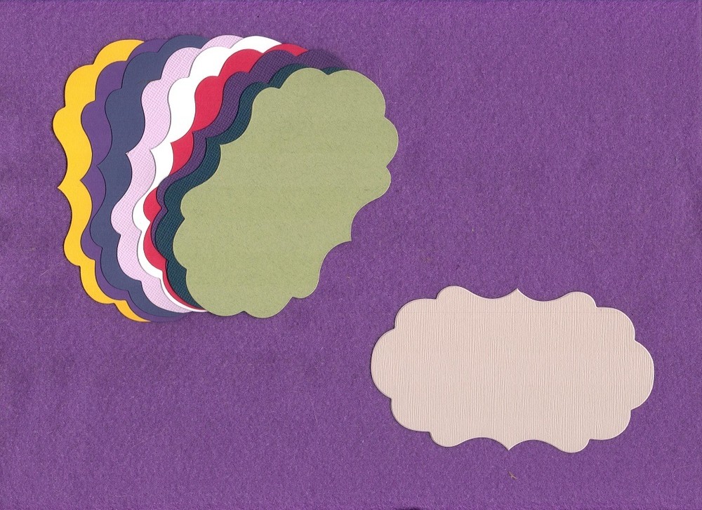 FRAME ACCENT 2 die cuts scrapbook cards