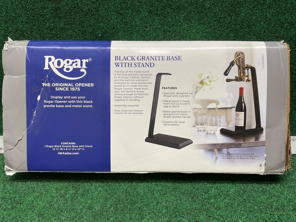 Rogar Granite Base with Stand Black