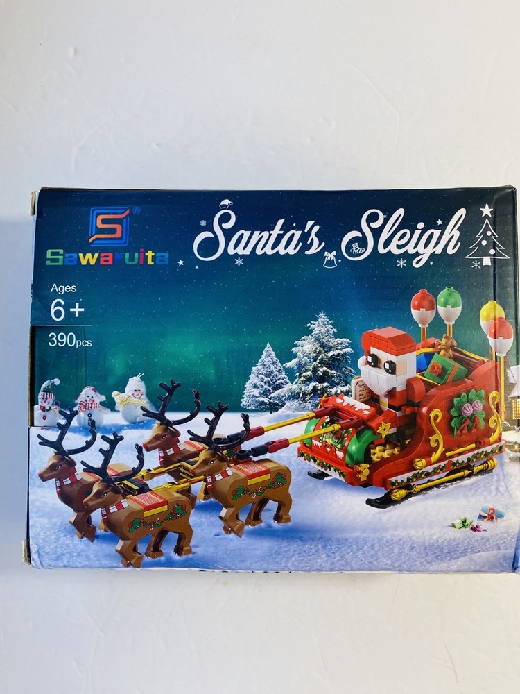 Sawaruita Santa’s Sleigh Building Set NOB Complete