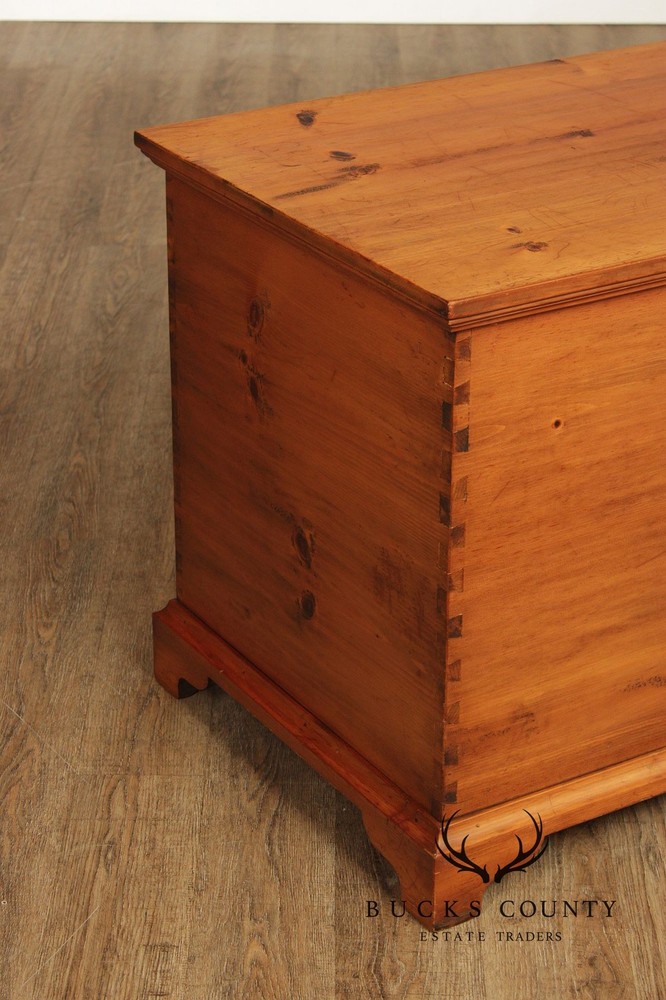 Georgian Style Dovetailed Pine Blanket Chest