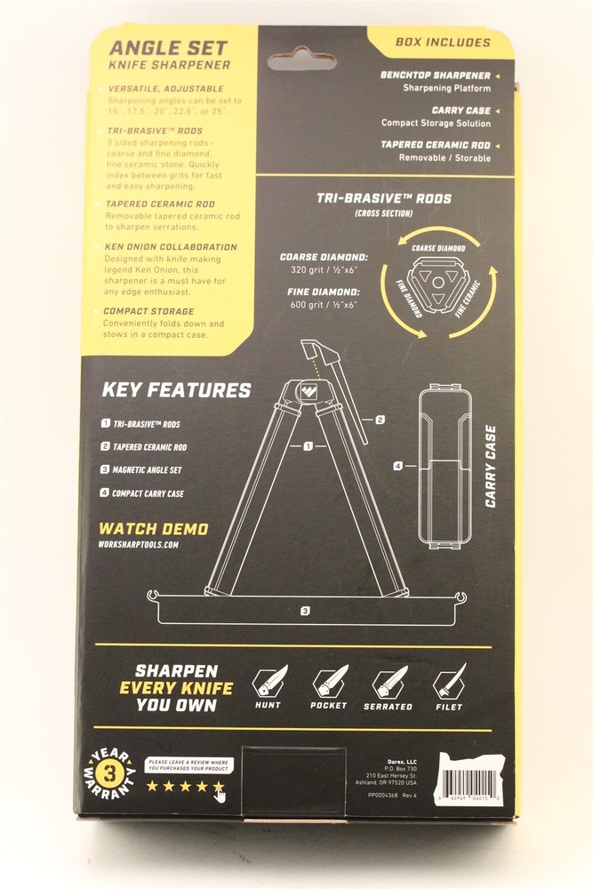 Work Sharp Angle Set Knife Sharpener WSBCHAGS New