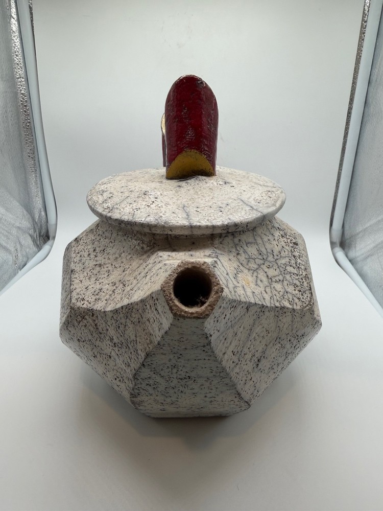 1994 Studio Art Pottery John Ransmeier Signed Ceramic Teapot