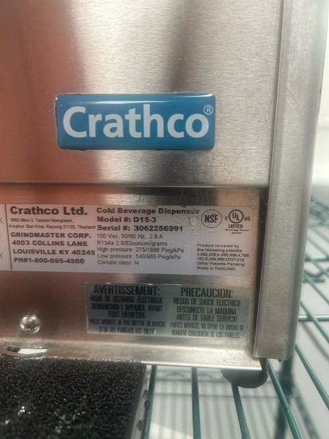 Crathco beverage dispenser